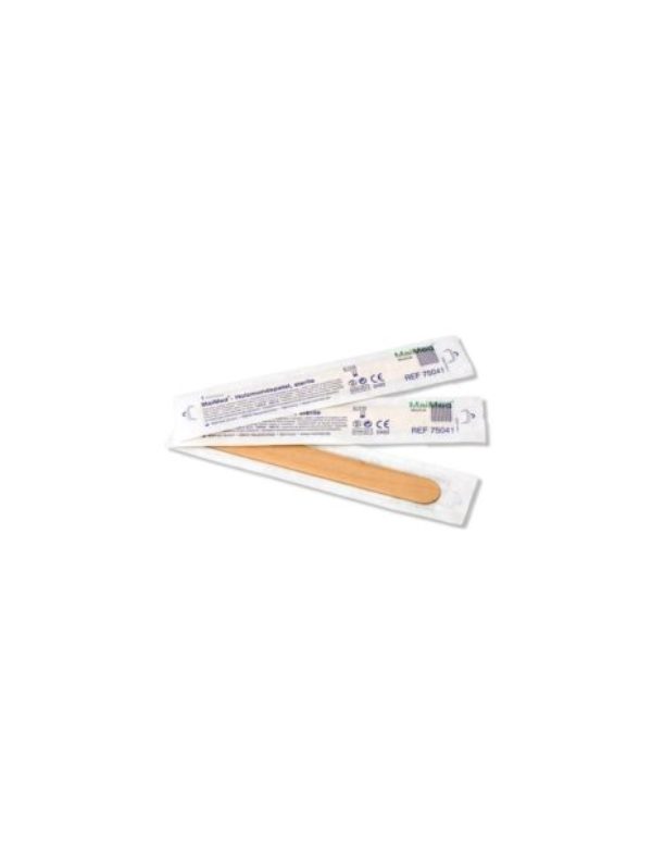 Depresor estéril de madera Caja 100 uds