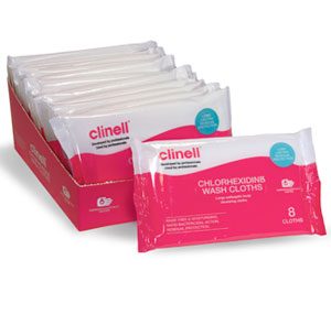 Clinell – Alcohol 70%, - Clorhexidina 2%, Toallitas Desinfectantes